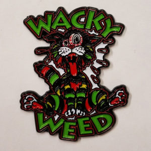 Wacky Weed Cat Hat Pin
