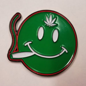 Round Smiley Hat Pin
