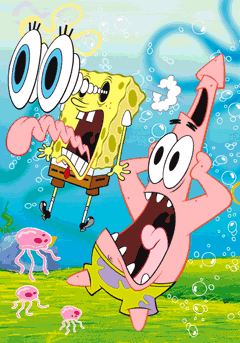 SpongeBob Cast Large 3D Poster