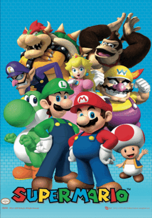 Nintendo Stars Large 3D Lenticular Poster