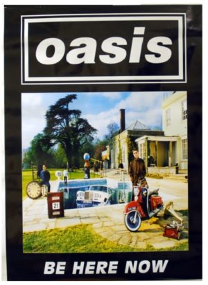 Oasis Be Here Now Album Cover Poster (Published 1997, some wear)