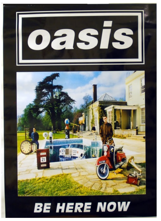 Oasis Be Here Now Album Cover Poster (Published 1997, some wear)