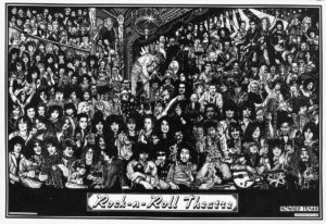 Howard Teman - Rock n Roll Theatre Collage Poster Print