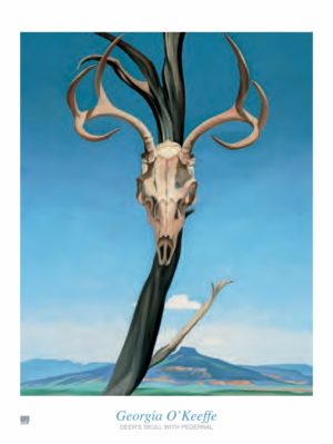 Georgia O'Keeffe - Deer's Skull With Pedernal Art Print