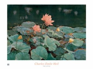 Charles Emile Heil - The Lotus Art Print