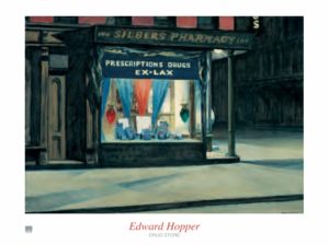 Edward Hopper - Drug Store Art Print
