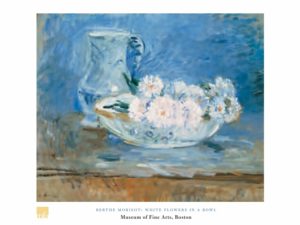 Berthe Morisot - White Flowers In A Bowl Art Print