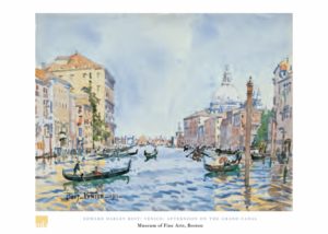Edward Darley Boit - Venice Afternoon On The Grand Canal Art Print