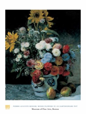 Pierre-Auguste Renoir - Mixed Flowers In An Earthenware Pot Art Print