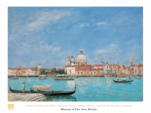 Eugene Boudin - Venice Santa Maria Della Salute From San Giorgio Art Print