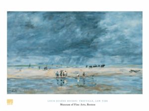 Eugene Boudin - Trouville Low Tide Art Print