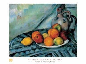 Paul Cezanne - Fruit And A Jug On A Table Art Print