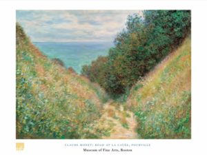 Claude Monet - Road At La Cavee Pourville Art Print