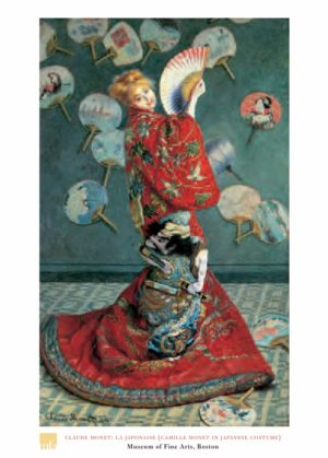 Claude Monet - The Japanese Camille Monet In Japanese Costume Art Print