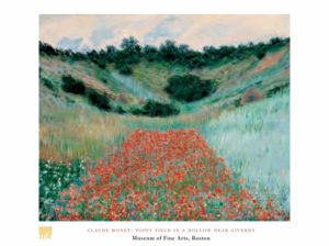 Claude Monet - Poppy Field In A Hollow Near Giverny Art Print