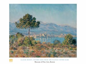 Claude Monet - Antibes Seen From The Plateau Notre-Dame Art Print
