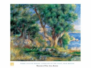 Pierre-Auguste Renoir - Landscape On The Coast Near Menton Art Print