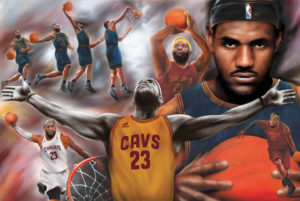 Basketball Lebron James Cavaliers Poster