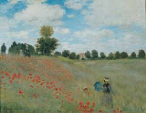 Claude Monet - Field of Poppies (Women and Children)