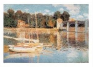 Claude Monet - The Bridge at Argenteuil Art Print