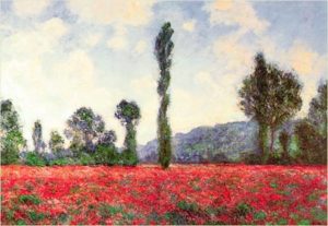 Claude Monet - Field of Poppies Art Print