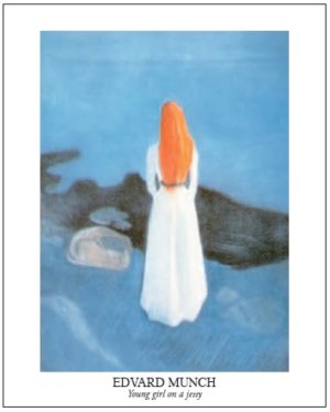 Edvard Munch - Young Girl on a Jetty Art Print