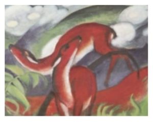 Franz Marc - The Red Deer Art Print