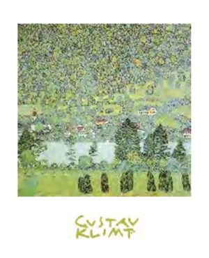 Gustav Klimt - Mountain Slope at Unterach Art Print