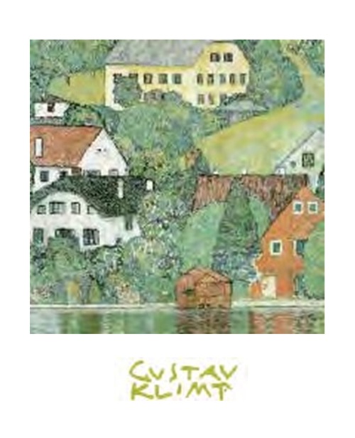 Gustav Klimt - Houses At Unterach Art Print