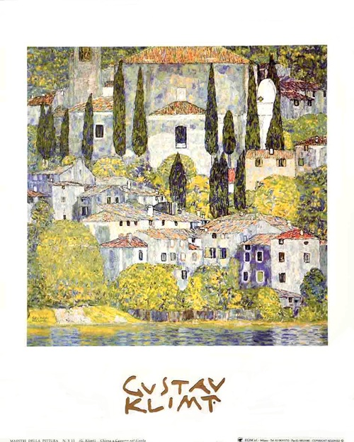 Gustav Klimt - Church At Cassone Sul Garda Art Print