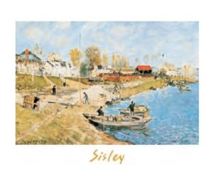 Alfred Sisley - Sand on the Quayside, Port-Marly Art Print