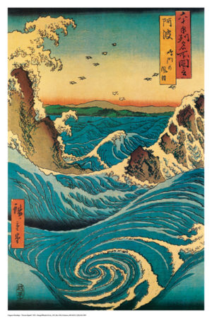 Hiroshige - Navaro Rapids Poster