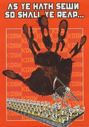 Korn As Ye Hath Sewn So Shall Ye Reap Poster (Published 1999, some wear)