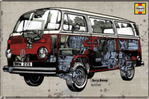 VW Camper Haynes Campervan Poster