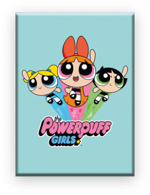 Powerpuff Girls Group City FLAT Magnet