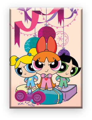 Powerpuff Girls Mad Sleepover FLAT Magnet