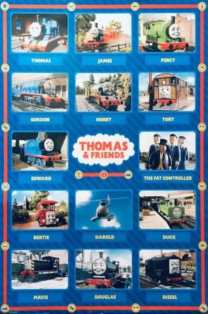 Thomas The Tank Engine And Friends Characters Poster