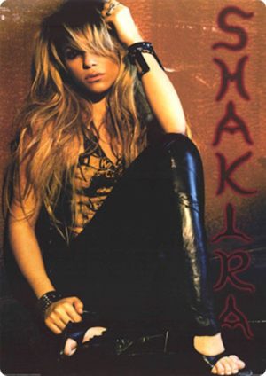 Shakira Leather Poster
