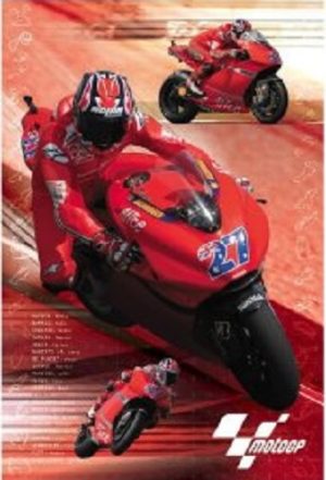 Moto GP Casey Stoner 27 Motorbike Poster