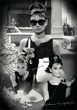 Audrey Hepburn Montage Large 3D Lenticular Poster