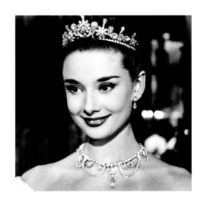 Audrey Hepburn Tiara Photographic Print