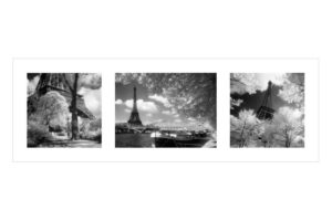 Paris Eiffel Tower Triptych Photographic Print