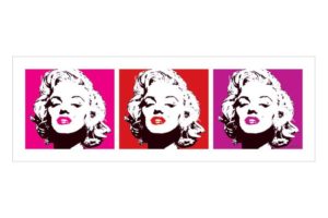 Marilyn Monroe Pop Art Triptych Art Print