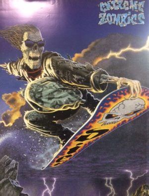 Extreme Zombies Snowboarding Poster (actual size 66 x 95cm)