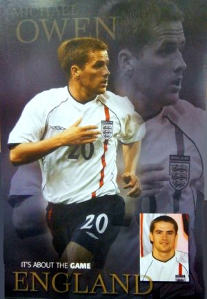 Michael Owen England Poster
