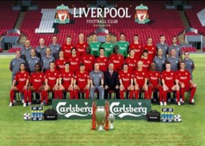 Liverpool Team 2005/2006 WINNERS FA CUP & UEFA SUPER CUP