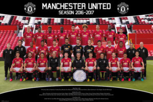 Manchester United Team 2016/2017 WINNERS EUROPA LEAGUE Poster
