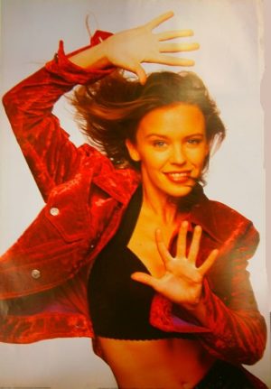 Kylie Minogue Red Jacket Poster (Published early 1990s, some wear)