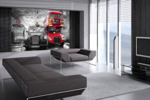 London Black Taxi And Red Bus Giant Photographic Print - Image 2