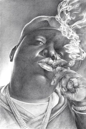 Notorious BIG Biggie Sketch Poster